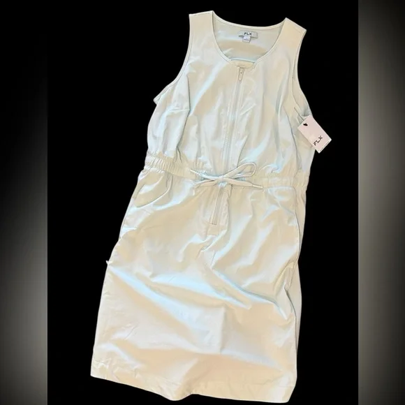 Women's FLX Dress With Built-In Shorts Color Frost Bite NWT Size Small - Picture 4 of 9